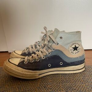 Used Women’s Converse All Star High-Top Sneakers - Blue and Beige